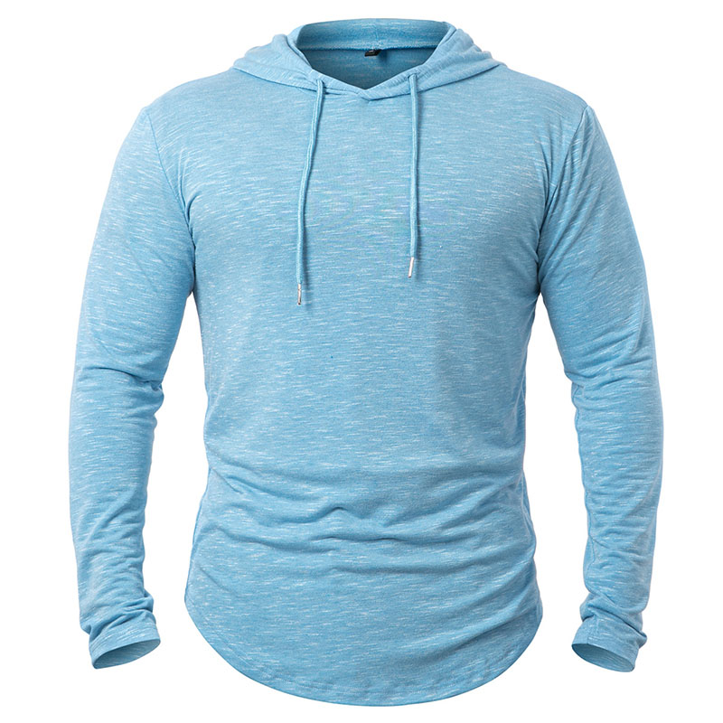 Running Gear Satisfy - เสื้อมีฮู้ดน้ำหนักเบาสำหรับผู้ชาย, เสื้อมีฮู้ดสำหรับเล่นกีฬาออกกำลังกายแขนยาวเสื้อลำลองใส่วิ่งเข้ายิมเสื้อวอร์มแบบสวมหัว