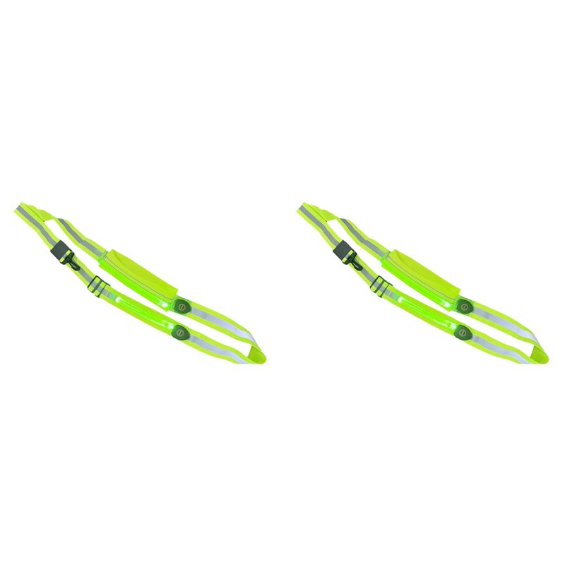 Running Visibility Gear - BTLIFE-2X สายสะพายสะท้อนแสง LED พร้อมที่วางโทรศัพท์, อุปกรณ์วิ่งสะท้อนแสงที่มองเห็นได้ชัดเจน, ไฟแบบชาร์จได้