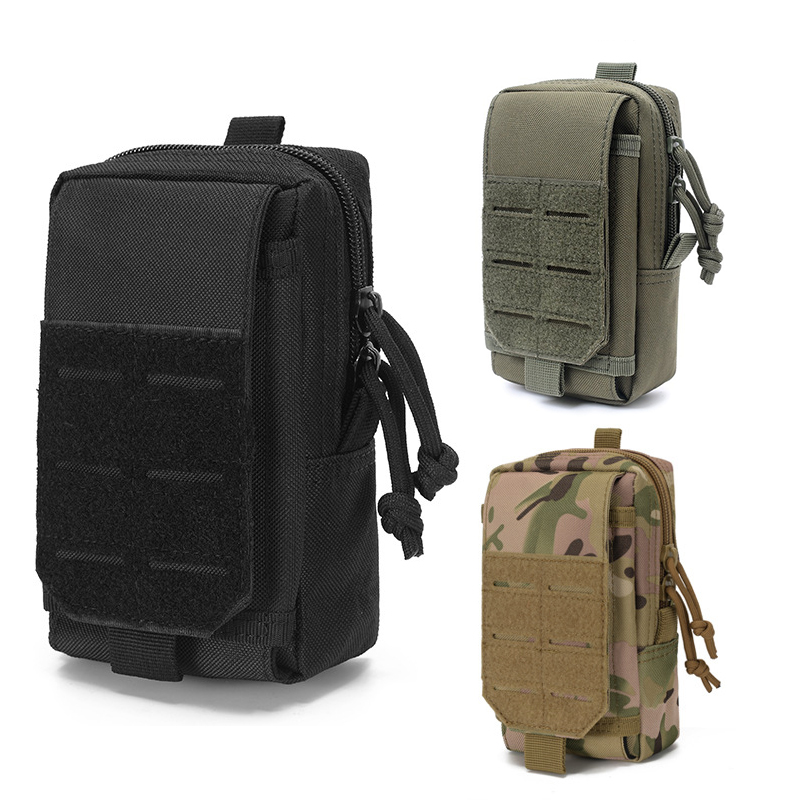 Running Gear Holder - กระเป๋าผู้ชายพิเศษเข็มขัดกันน้ํากระเป๋าโทรศัพท์มือถือ MOLLE EDC Survival Kit กระเป๋าสตางค์กระเป๋าเป้สะพายหลัง