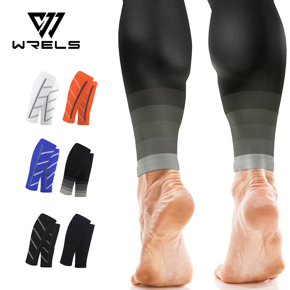 Compression Calf Sleeve - การบีบอัดกีฬาถุงเท้าลูกวัวสนับสนุนช่วย Night Running ไนลอน Slim ถุงเท้าผู้ชายวิ่งกลางแจ้งยาวถุงน่องความดัน