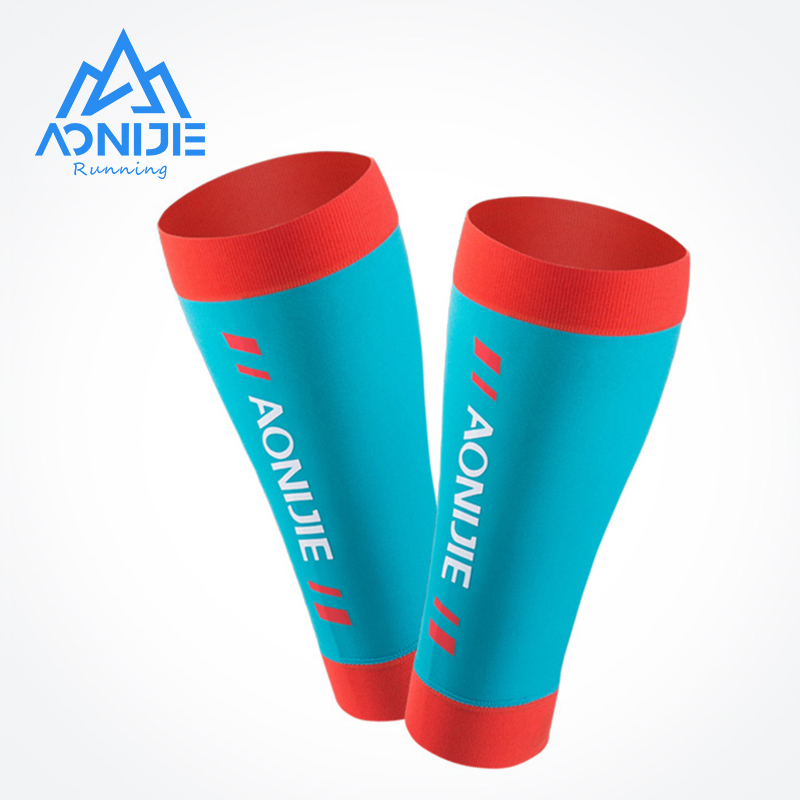 Compression Calf Sleeve - AONIJIE E4405 ถักการบีบอัดขาลูกวัวแขนถุงเท้า Shin Splint สนับสนุนสําหรับวิ่งจ๊อกกิ้งมาราธอนเดินป่าฟุตบอล