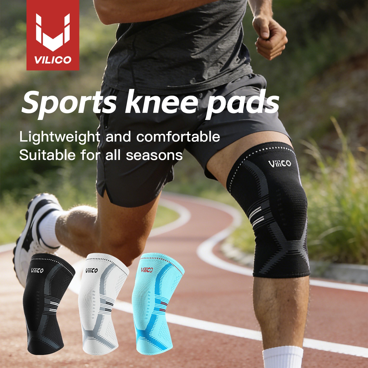 Compression Calf Sleeve - อุปกรณ์พยุงเข่า 1 ชิ้น สำหรับผู้หญิงและผู้ชาย - ปลอกรัดข้อเข่าเพื่อการรองรับข้อต่อสำหรับการวิ่ง