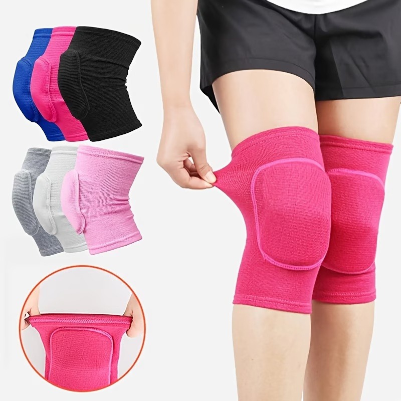 Running Gear Satisfy - แผ่นรองเข่าอุ่นสำหรับผู้ชายและผู้หญิง แผ่นรองเข่ากีฬาแบบยืดหยุ่นกันลื่น อุปกรณ์ป้องกันที่ระบายอากาศได้ เหมาะสำหรับปั่นจักรยาน วิ่ง และออกกำลังกาย