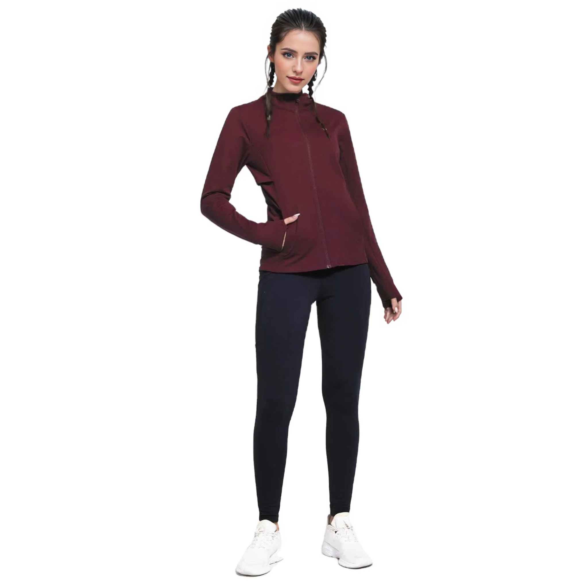 ชุดวอร์มกันหนาวสำหรับผู้หญิง แ - Running Gear Plus Size บทวิจารณ์และราคา