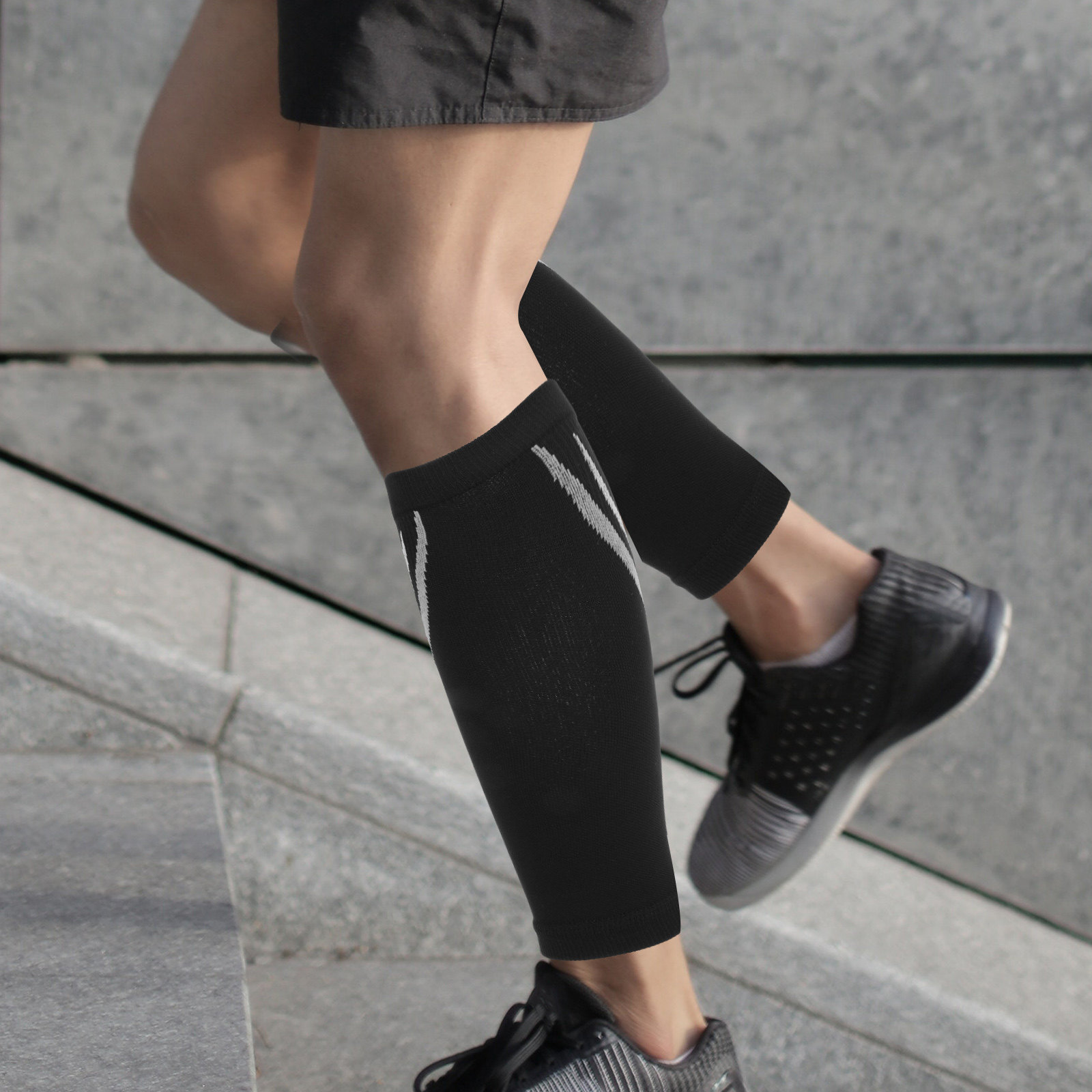 1 คู่ปลอกแขนรัดน่องแบบยืดหยุ่น - Compression Calf Sleeve บทวิจารณ์และราคา