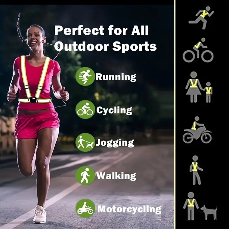 เสื้อกั๊กสะท้อนแสงสำหรับวิ่ง ค - Running Visibility Gear บทวิจารณ์และราคา