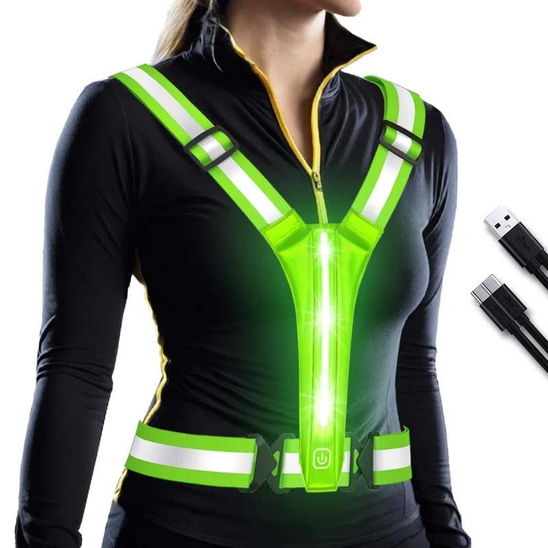 เสื้อกั๊กสะท้อนแสง LED สำหรับว - Reflective Running Gear Vest บทวิจารณ์และราคา