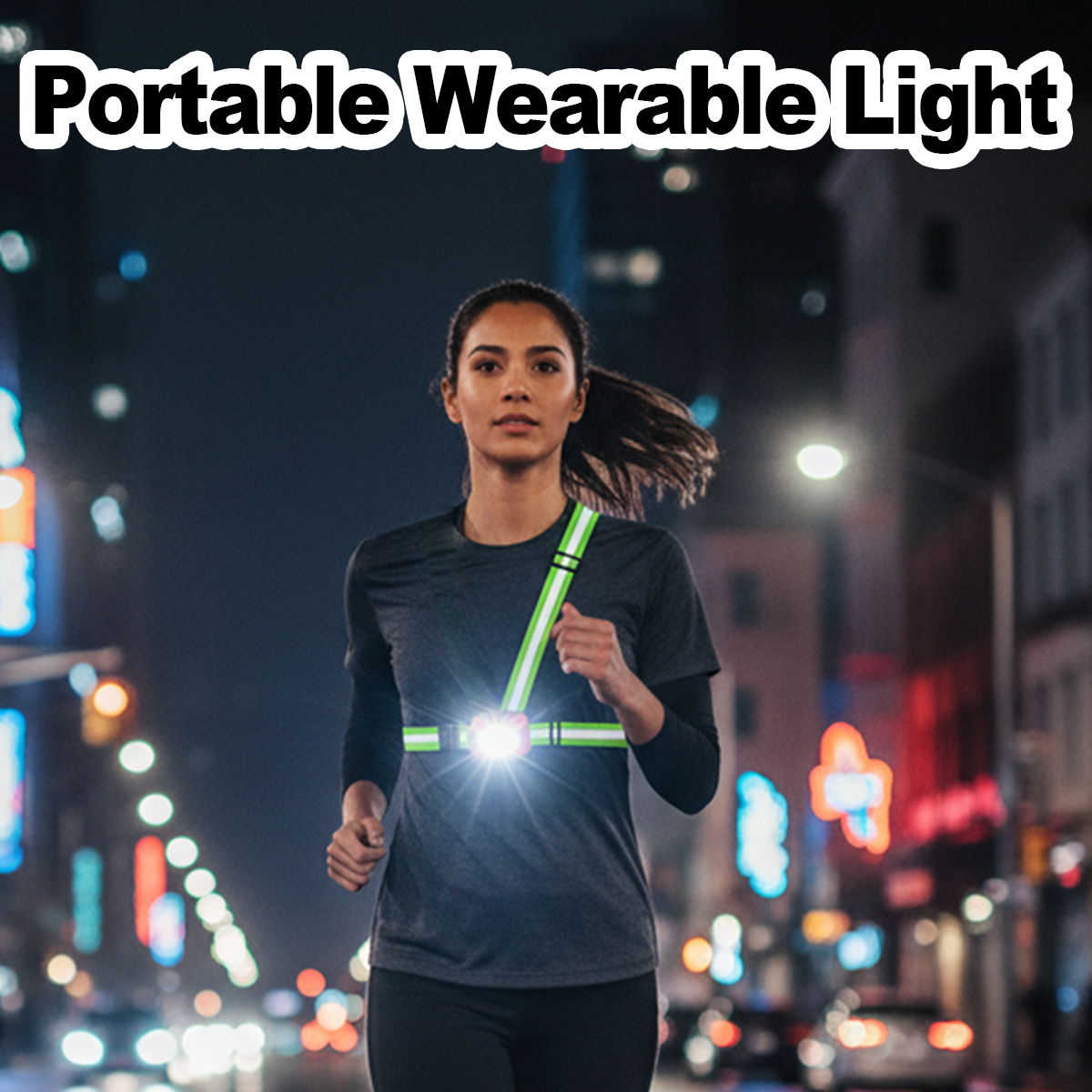 ไฟวิ่งแบบชาร์จ USB กันน้ำ น้ำห - Reflective Running Gear Vest บทวิจารณ์และราคา