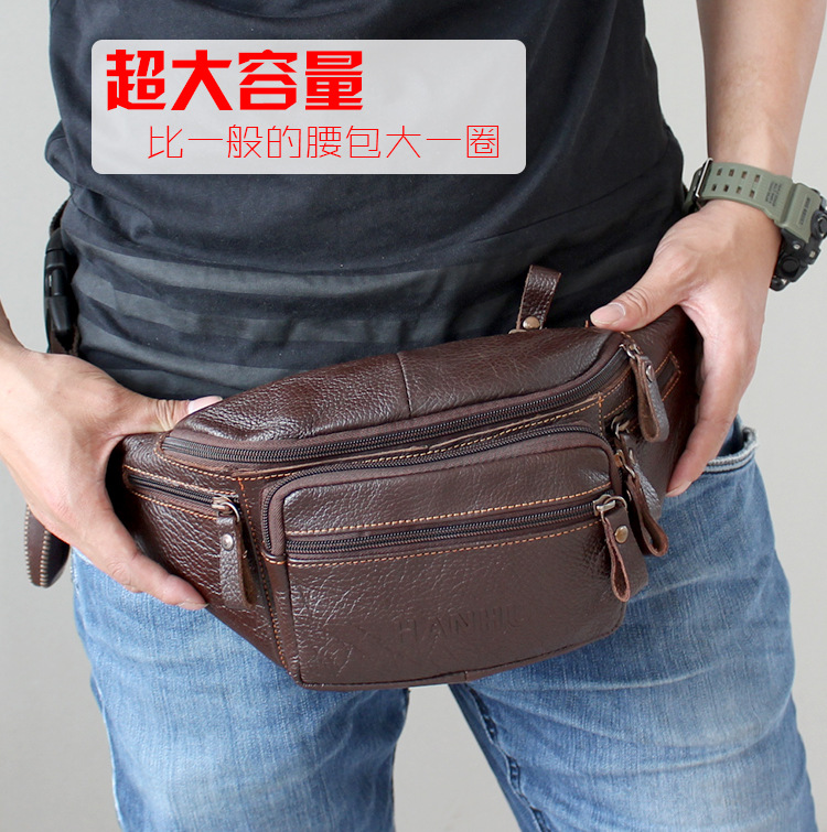 ของแท้ Cowhide หนังเอวกระเป๋าผ - Running Gear Holder บทวิจารณ์และราคา