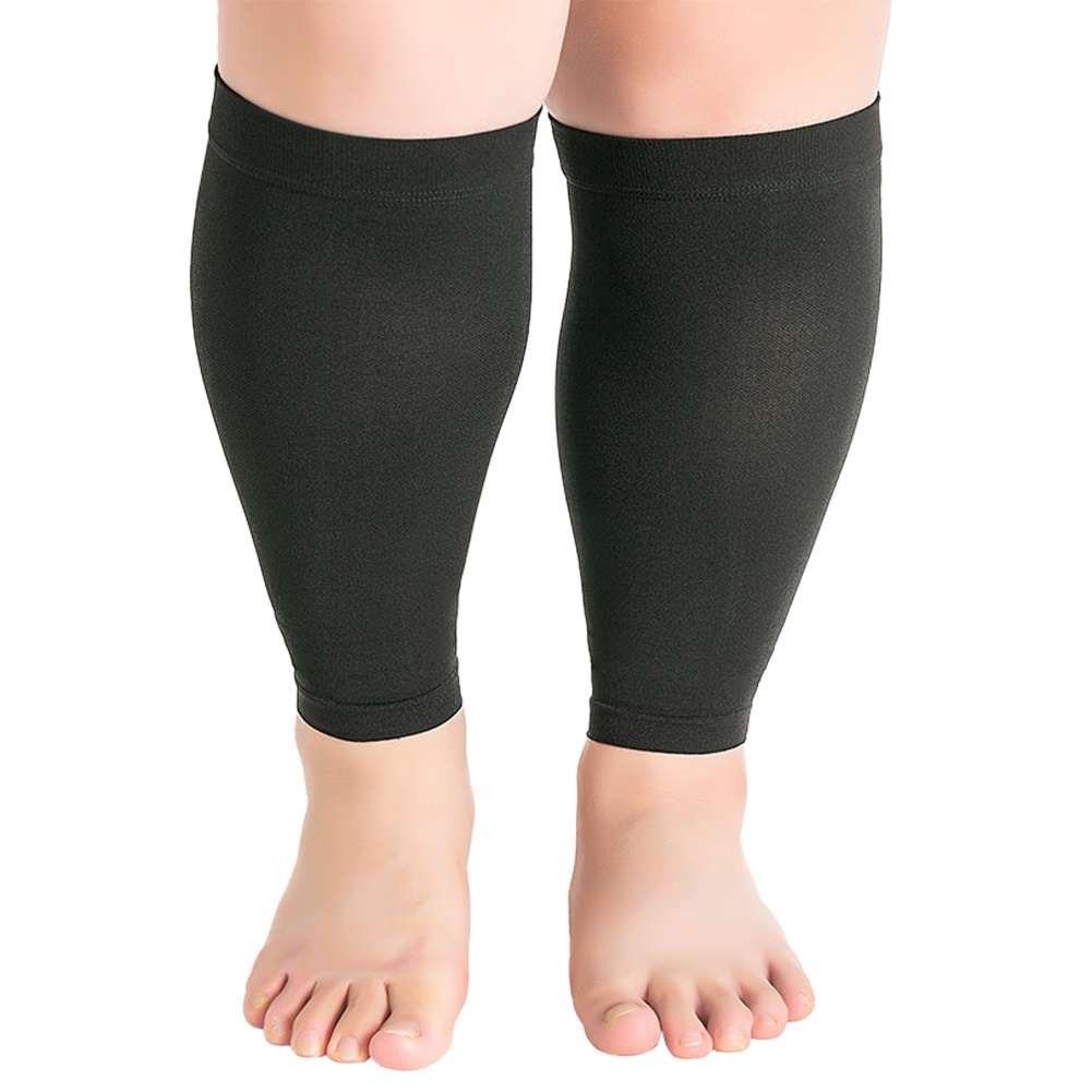1 คู่ฟิตเนสวิ่งการบีบอัดแขนขาล - Compression Calf Sleeve บทวิจารณ์และราคา