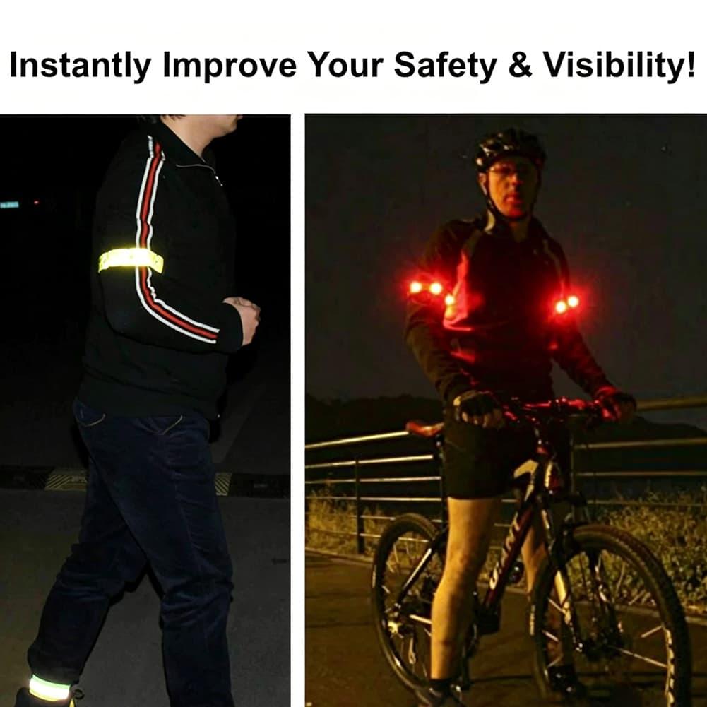 สายรัดแขนสะท้อนแสง LED พร้อมไฟ - Running Visibility Gear บทวิจารณ์และราคา