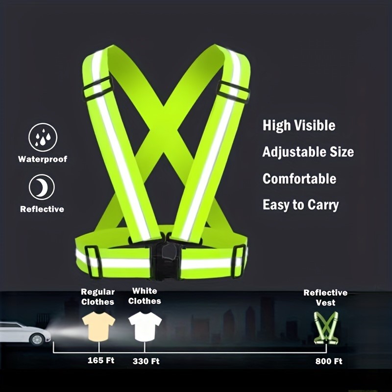 เสื้อกั๊กสะท้อนแสงเพื่อความปลอ - Running Visibility Gear บทวิจารณ์และราคา